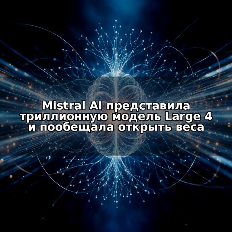 Mistral AI представила триллионную модель Large 4 и пообещала открыть веса