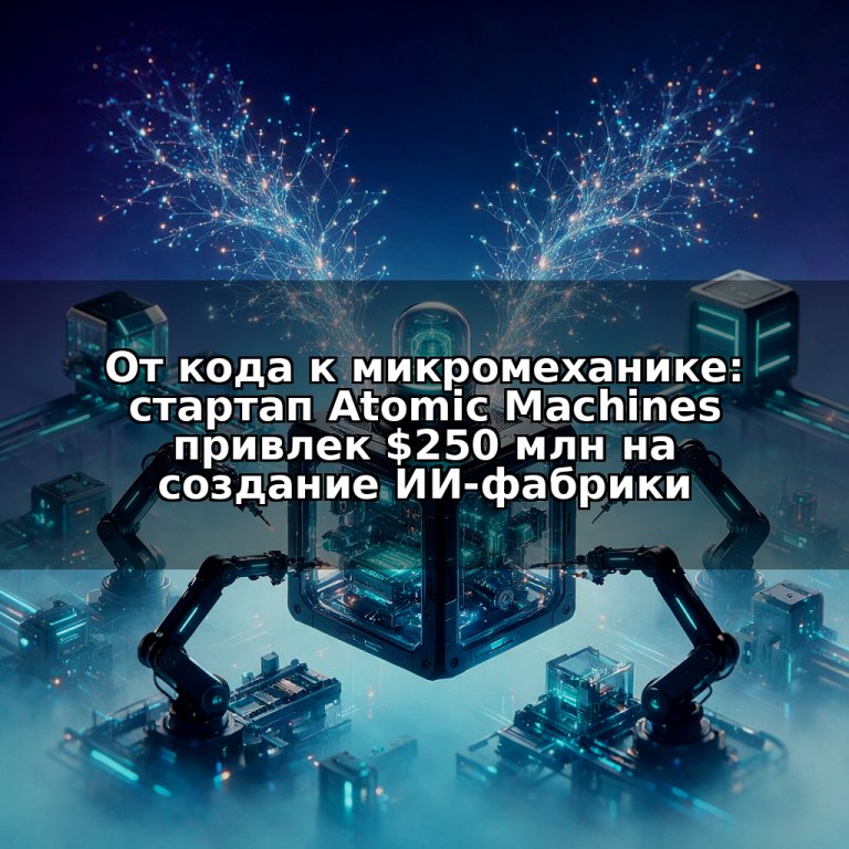 От кода к микромеханике: стартап Atomic Machines привлек $250 млн на создание ИИ-фабрики