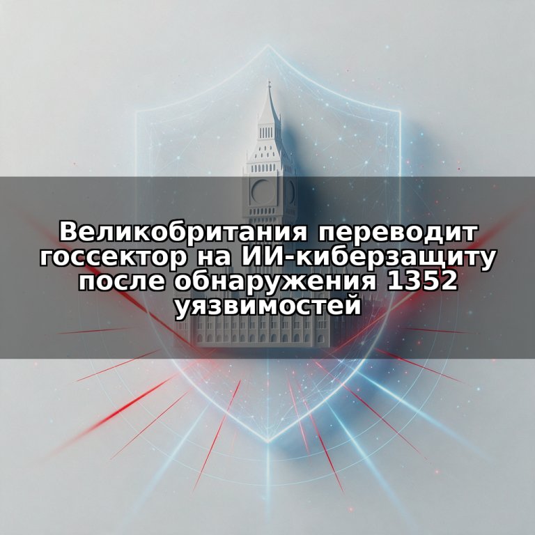 Великобритания переводит госсектор на ИИ-киберзащиту после обнаружения 1352 уязвимостей