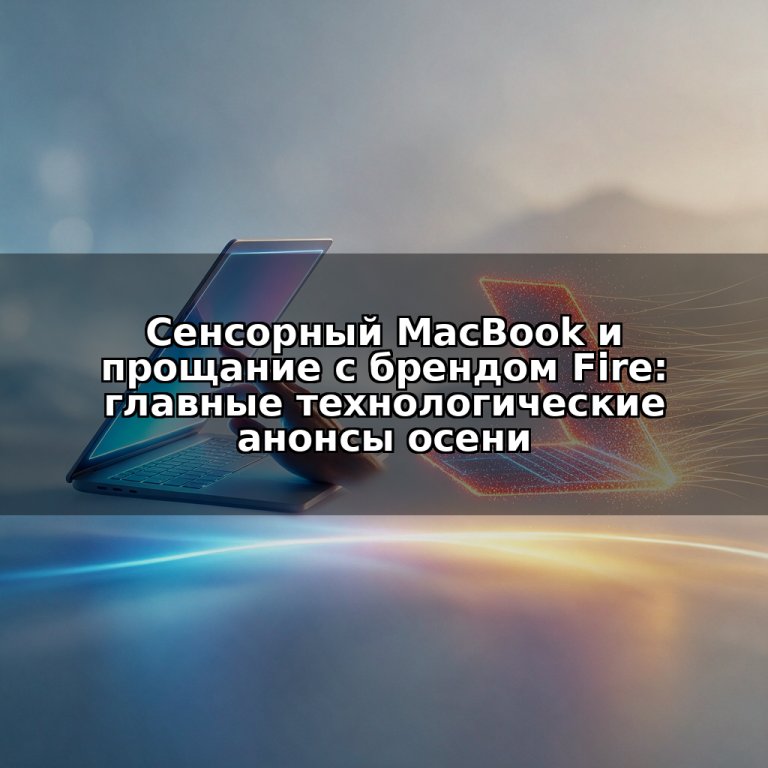 Сенсорный MacBook и прощание с брендом Fire: главные технологические анонсы осени