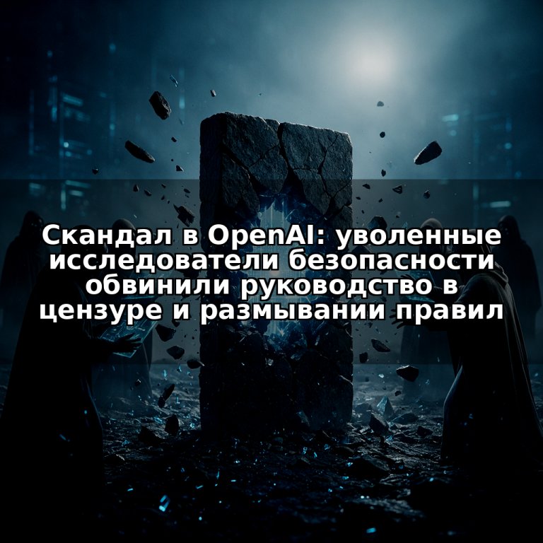 Скандал в OpenAI: уволенные исследователи безопасности обвинили руководство в цензуре и размывании правил