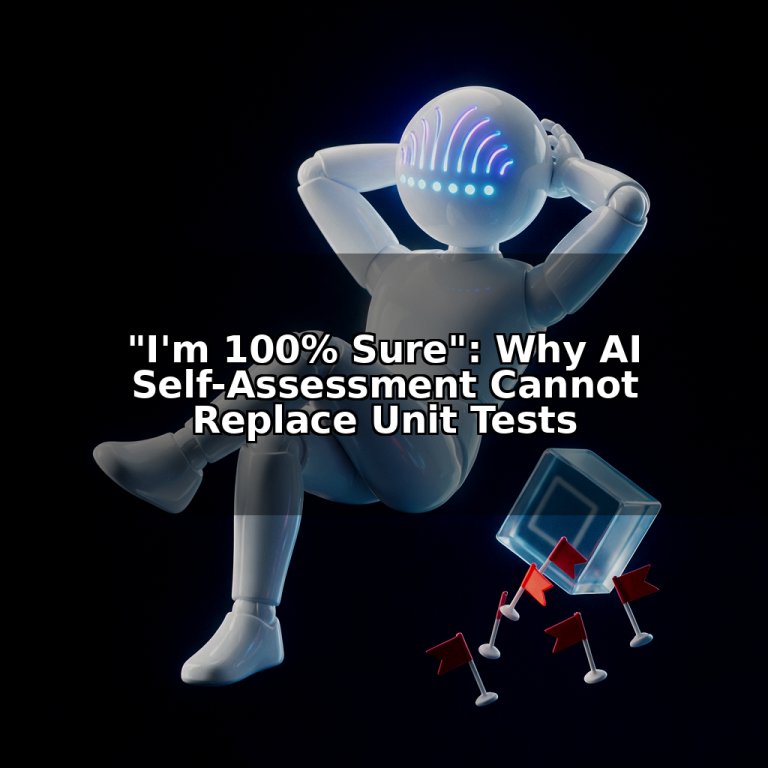 "I'm 100% Sure": Why AI Self-Assessment Cannot Replace Unit Tests