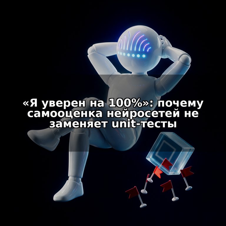 «Я уверен на 100%»: почему самооценка нейросетей не заменяет unit-тесты