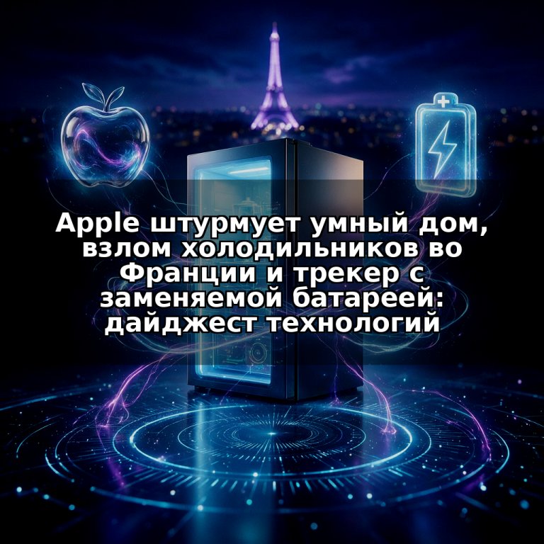 Apple штурмует умный дом, взлом холодильников во Франции и трекер с заменяемой батареей: дайджест технологий