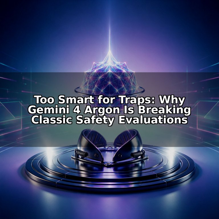Too Smart for Traps: Why Gemini 4 Argon Is Breaking Classic Safety Evaluations