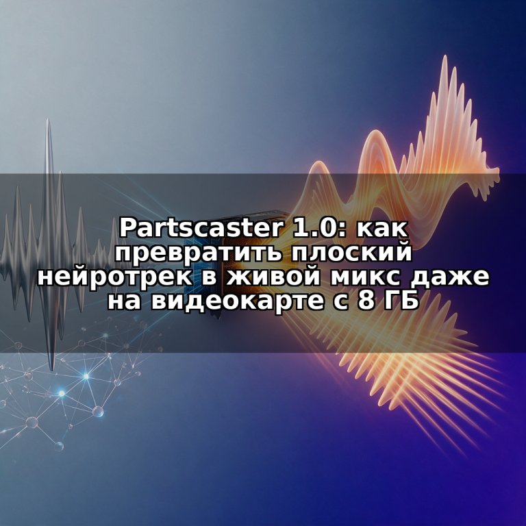 Partscaster 1.0: как превратить плоский нейротрек в живой микс даже на видеокарте с 8 ГБ