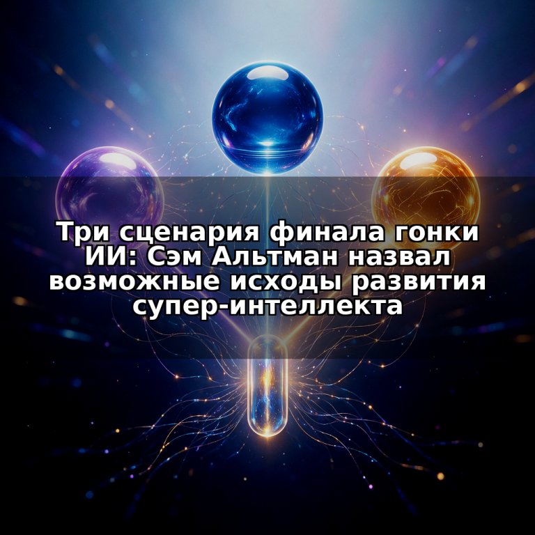 Три сценария финала гонки ИИ: Сэм Альтман назвал возможные исходы развития супер-интеллекта