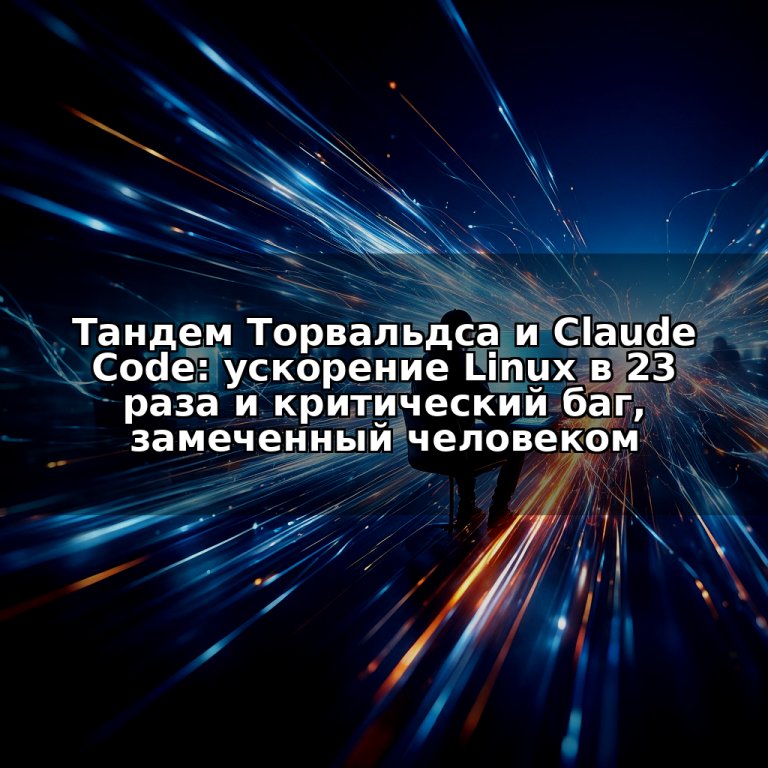 Тандем Торвальдса и Claude Code: ускорение Linux в 23 раза и критический баг, замеченный человеком