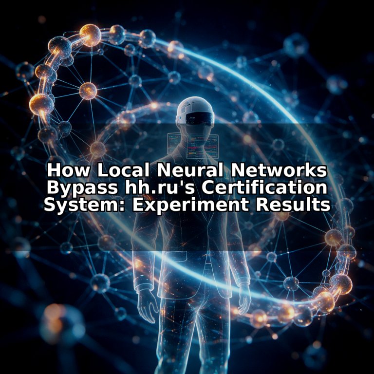 How Local Neural Networks Bypass hh.ru's Certification System: Experiment Results