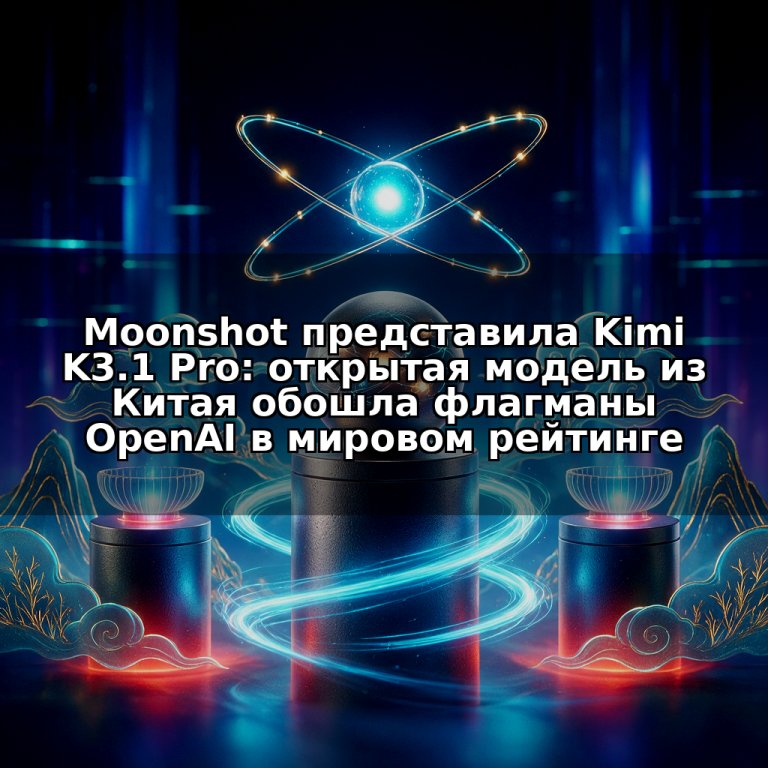 Moonshot представила Kimi K3.1 Pro: открытая модель из Китая обошла флагманы OpenAI в мировом рейтинге