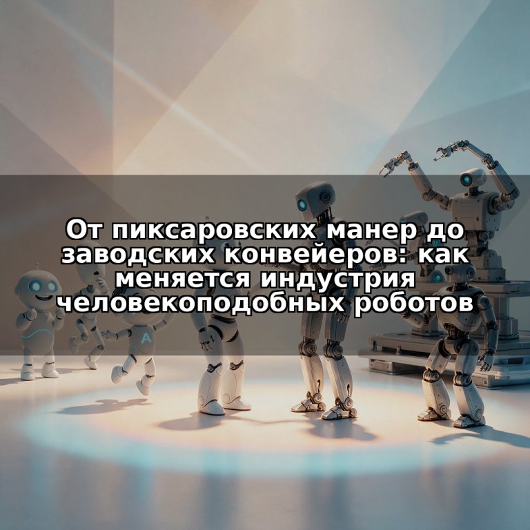 От пиксаровских манер до заводских конвейеров: как меняется индустрия человекоподобных роботов