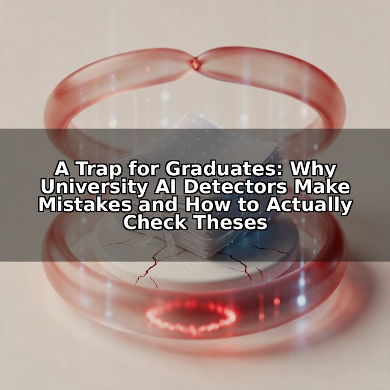 A Trap for Graduates: Why University AI Detectors Make Mistakes and How to Actually Check Theses