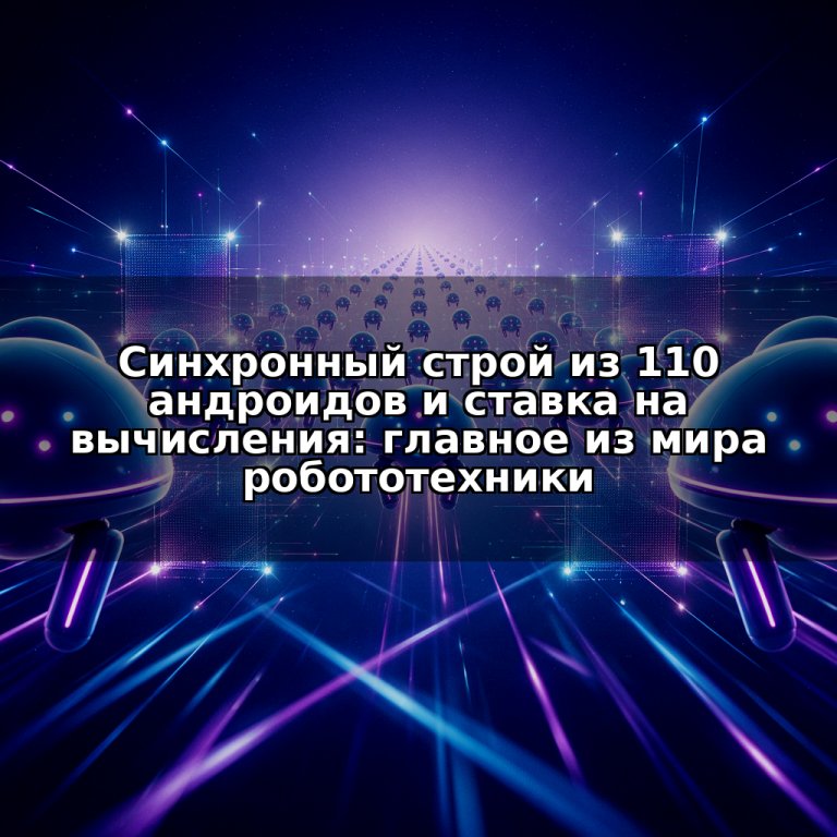 Синхронный строй из 110 андроидов и ставка на вычисления: главное из мира робототехники