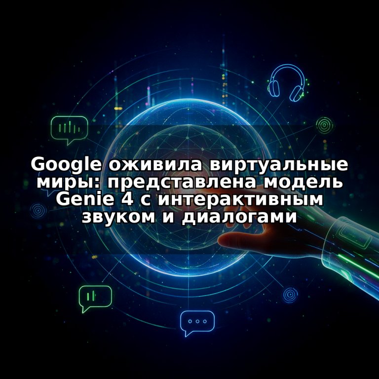 Google оживила виртуальные миры: представлена модель Genie 4 с интерактивным звуком и диалогами